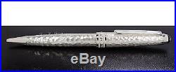 NEW Montblanc Meisterstuck Martele Sterling Silver Midsize Ballpoint Pen 115099