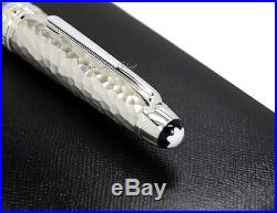 NEW Montblanc Meisterstuck Martele Sterling Silver Midsize Ballpoint Pen 115099
