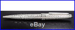 NEW Montblanc Solitaire Martele Sterling Silver Mid-Size Ballpoint Pen 115099