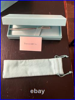 NEW! Tiffany & Co. Sterling Silver 925 Elsa Peretti Pen Teardrop BAG POUCH BOX
