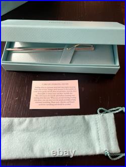 NEW! Tiffany & Co. Sterling Silver 925 Elsa Peretti Pen Teardrop BAG POUCH BOX