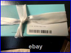 NEW! Tiffany & Co. Sterling Silver 925 Elsa Peretti Pen Teardrop BAG POUCH BOX