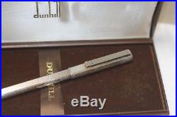 NOS 1970s DUNHILL by Montblanc Sterling Silver Barley Square Rollerball Pen NEW