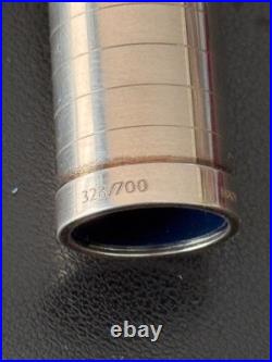 NOS Omas Society LE Sterling Silver Fountain Pen 18k F nib #328/700