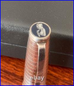 NOS Omas Society LE Sterling Silver Fountain Pen 18k F nib #328/700
