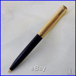 NOS Pelikan K650 Ballpoint Pen Black with Sterling Silver Vermeil Cap