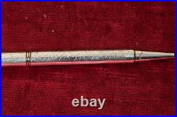 Navajo Sterling Silver Ballpoint Pen Turquoise Stamped Works