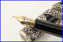 New 1997 Parker Sterling Silver Snake LE xxx/ 5000 Fountain Pen MEDIUM 18k Nib