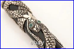 New 1997 Parker Sterling Silver Snake LE xxx/ 5000 Fountain Pen MEDIUM 18k Nib