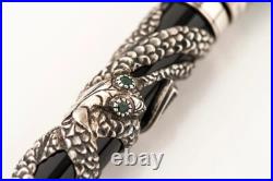 New 1997 Parker Sterling Silver Snake LE xxx/ 5000 Fountain Pen MEDIUM 18k Nib