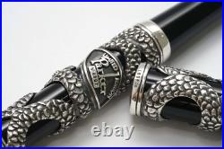 New 1997 Parker Sterling Silver Snake LE xxx/ 5000 Fountain Pen MEDIUM 18k Nib