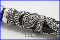 New 1997 Parker Sterling Silver Snake LE xxx/ 5000 Fountain Pen MEDIUM 18k Nib