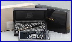 New! Fountain Pen Pelikan Toledo Sterling Silver M 910 Nib F Complete Box