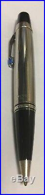 New Montblanc Boheme Sterling Silver Ballpoint Pen With Blue Stone 06571