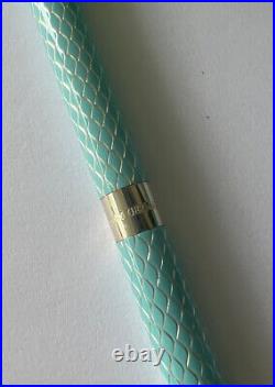 New Tiffany & Co. Sterling Silver Blue Enamel 4 3/4 Purse Ballpoint Ink Pen (Z)