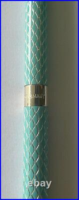 New Tiffany & Co. Sterling Silver Blue Enamel 4 3/4 Purse Ballpoint Ink Pen (Z)