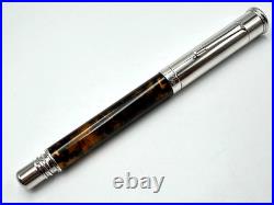 Nos Ferrari Da Varese Spartacus Amber Oversized Fountain Pen Italy M New Boxed