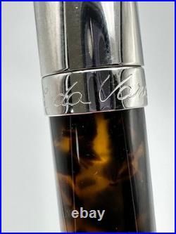 Nos Ferrari Da Varese Spartacus Amber Oversized Fountain Pen Italy M New Boxed