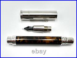 Nos Ferrari Da Varese Spartacus Amber Oversized Fountain Pen Italy M New Boxed
