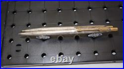 Old Classic Parker 75 Cisele Sterling Silver Gold Ballpoint Pen 0.9mm Pencil Set