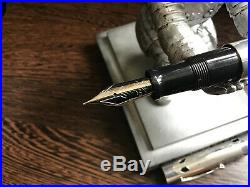 Omas Brescia Sterling Silver Fountain pen Limited edition EF gold nib
