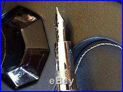 Omas For Maserati Fountain Pen 18k NIB 925 Sterling Silver Limited Ed $2850