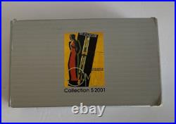 Omas Italy Guilloche Ballpoint Black Ink Pen Sterling Silver Top