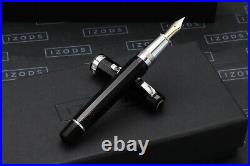 Omas Paragon New Style Black Sterling Silver HT Fountain Pen NEVER INKED B