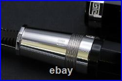Omas Paragon New Style Black Sterling Silver HT Fountain Pen NEVER INKED F