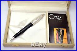 Omas S2001 Ogiva Guilloche Fountain Pen with 925 Sterling Silver Cap, NOS, Italy