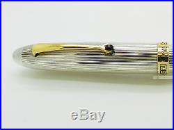 Omas Sterling Silver Fountain Pen piston filled