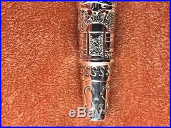Omas Triratna Limited Edition Fountain Pen Sterling Silver with Rubies 1449/2541