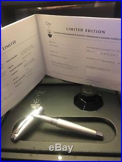 Omas for Maserati LE Sterling Silver Fountain Pen # 033/1200 Never Used