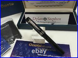 Onoto Magna classic black and sterling silver limited edition fountain pen NEW