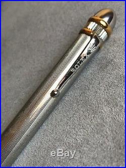 Original Rolex Masterpiece Collection Sterling Silver & 18k Deluxe Heavy Pen