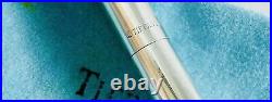 Original Tiffany & Co. 925 Sterling Silver T Capped Ballpoint Pen With Bag