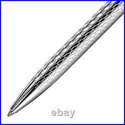 Otto Hutt Design 02 Sterling Silver Honeycomb Guilloche Ballpoint Pen