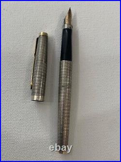 PARKER 14K Gold/Sterling Silver Fountain Pen XF