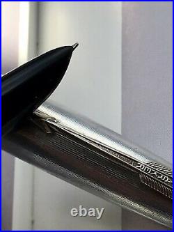 PARKER 51 Fountain Pen & Pencil Sterling Silver 1945