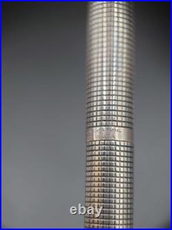 PARKER 75 Cisele Sterling Silver 14K F Fountain Pen
