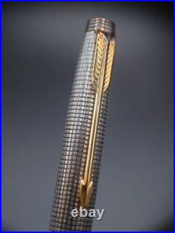 PARKER 75 Cisele Sterling Silver 14K F Fountain Pen