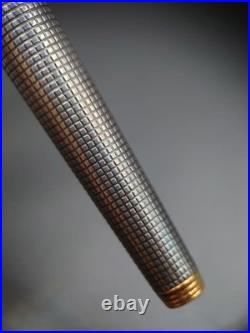 PARKER 75 Cisele Sterling Silver 14K F Fountain Pen