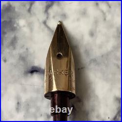 PARKER 75 Ciselé Sterling Silver 14K F Nib Fountain Pen Excellent