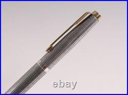 PARKER 75 Ciselé Sterling Silver 14K F Nib Fountain Pen USA Vintage