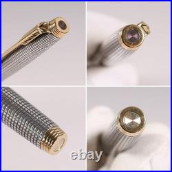 PARKER 75 Ciselé Sterling Silver 14K F Nib Fountain Pen USA Vintage
