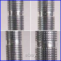 PARKER 75 Ciselé Sterling Silver 14K F Nib Fountain Pen USA Vintage