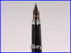 PARKER 75 Ciselé Sterling Silver 14K F Nib Fountain Pen USA Vintage