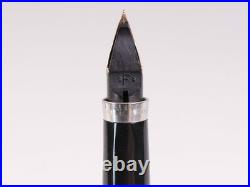 PARKER 75 Ciselé Sterling Silver 14K F Nib Fountain Pen USA Vintage