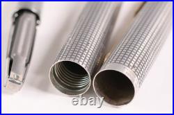 PARKER 75 Ciselé Sterling Silver 14K F Nib Fountain Pen USA Vintage