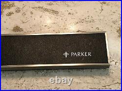 PARKER 75 Classic Sterling Silver Ballpoint Pen & Pencil Set in Box